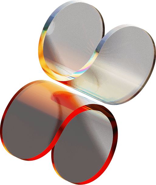 Abstract 3D glass shapes